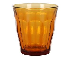 Duralex Set 4 Vasos Vidrio Templado 31 pilables, Pack Vasos Cocina Resistentes para Agua Zumo Refresco, Uso Diario, Colores Surtidos Colección Picardie