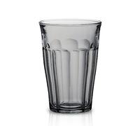 Duralex Set 4 Vasos Vidrio Templado 36 pilables, Pack Vasos Cocina Resistentes para Agua Zumo Refresco, Uso Diario, Colores Surtidos Colección Picardie