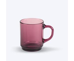 Duralex Set 6 Tazas Vidrio Templado 26 pilables, Taza Cocina Resistente para Café Té Desayuno, Uso Diario, Pack Tazas Vidrio Colores Variados Colección Versailles