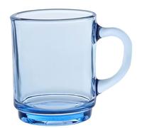 Duralex Set 6 Tazas Vidrio Templado 26cl Apilables, Taza Cocina Resistente para Café Té Desayuno, Uso Diario, Pack Tazas Vidrio Colores Variados Colección Versailles
