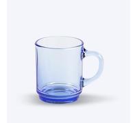 Duralex Set 6 Tazas Vidrio Templado 26 pilables, Taza Cocina Resistente para Café Té Desayuno, Uso Diario, Pack Tazas Vidrio Colores Variados Colección Versailles