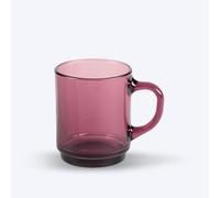 Duralex Set 6 Tazas Vidrio Templado 26 pilables, Taza Cocina Resistente para Café Té Desayuno, Uso Diario, Pack Tazas Vidrio Colores Variados Colección Versailles