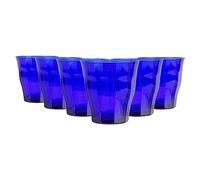 Duralex | Set de 6 Vasos Picardie Cristal Azul (25 cl) - 6 Vasos Elegancia y Durabilidad en Cristalería para Hogar y Cocina
