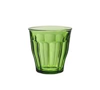 Duralex Set 6 Vasos Vidrio Templado 25cl Apilables, Pack Vasos Cocina Resistentes para Agua Zumo Refresco, Uso Diario, Colores Surtidos Colección Picardie