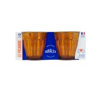 Duralex - Set de 8 Vasos 25 olor Ámbar, 2 Packs de 4 Unidades | Amystyle