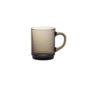 Duralex Versailles - Taza (26 cl, 6 Unidades, Vidrio Ahumado), Color marrón