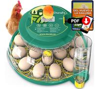 Dural's DX5® | Incubadora Huevos Gallina Automática | Certificada CE | Temperatura precisa y control de humedad | Hasta 18 huevos de gallina, codorniz, pato | Volteo automático | Fácil de limpiar |