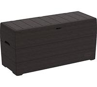 Duramax - Arcón baúl - 270 L - PVC - color gris antracita - con ruedas
