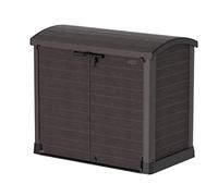 Duramax - Arcón cubre cubos exterior - 1200 L - PVC - color marrón