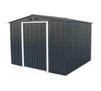 Duramax - caseta cobertizo jardín - ECO CALPE 8X8 - Metal - color gris antracita