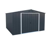 Duramax - caseta cobertizo jardín - ECO JAVEA 10X10 - Metal - color gris antracita