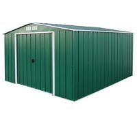 Duramax Eco - Cobertizo de Metal galvanizado en Caliente, 10 x 12 cm, con Adornos blanquecinos