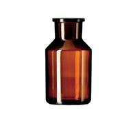 Duran 23 188 36 Stand Botella de cal de soda de cristal, 5 frascos con norma filo y NS de Tapón de cristal, 34/24 NS Cuello, volumen 250 ml, color marrón (10 unidades)