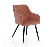 Duran Pink Juego de 2 sillas con reposabrazos