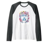Durango Colorado USA - Oso Divertido con diseño de Flores Camiseta Manga Raglan