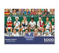Durante el Descanso en un Partido de Tenis Puzzle De Madera Impermeable DIY Puzzles De 1000 Piezas Regalos para Adultos Imposible Rompecabezas Juegos Educativos