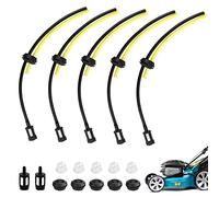 DURANTEY 5 PCS Filtro Gasolina Desbrozadora Tubo Gasolina Desbrozadora Manguera Combustible para Desbrozadora Universal con Filtro de Tanque, Cebador, Junta para Recortadora Desbrozadora Cortacésped