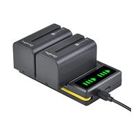 DuraPro 2 baterías NP-F750 NP-770 de 5200 mAh + cargador USB dual LED con puerto tipo C para videocámaras Sony NP-F330 NP-F550 NP-F570 NP-F750 NP-F770 NP-F960 NP-F970 CCD-SC5 CCD-TRV DCR-TRV Series