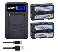 DuraPro 2 baterías NP-FM500H + LCD USB Charger para cámaras Sony A99,a77,a58,a57,a65,a68,a200,a300,a350,a450,a500,a550,a560,a700,a850,a900
