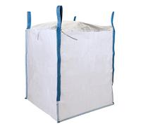 DURASACK Bolsa de construcción resistente - Bolsa de construcción y demolición de polipropileno tejido blanco de 200 galones con solapa superior