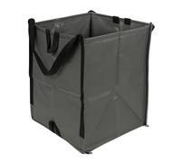 DuraSack Bolsa resistente para el hogar y el patio, bolsa de polipropileno tejida de 48 galones, bolsa de jardín reutilizable para césped y hojas con asas de transporte reforzadas, cubo de basura