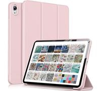 DuraSafe Cases iPad Air 4th Air 5th 10.9 pulgadas [Air 5 2022 Air 4 2020] Ultra delgado Smart Auto Sleep/Wake con Honeycomb TPU Back Cover - Rosa