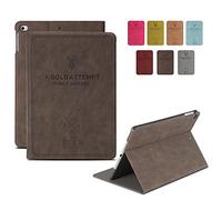 DuraSafe - Funda para iPad 4/3/2.0-9.7", A1458, A1459, A1460, A1403, A1416, A1430, A1395, A1396, A1397, diseño de ciervos, color café