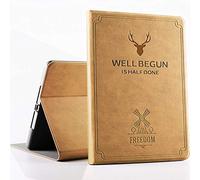 DuraSafe - Funda para iPad Pro de 11 pulgadas, 1 Gen 2018, A1980, A1934, A2013, A1979 (no se ajusta a PRO 11 2020), diseño de ciervos con par de lápices y soporte de carga, color camello