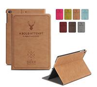 DuraSafe - Funda para iPad Pro de 9,7 pulgadas 2016 [A1673, A1674, A1675, Smart Cover Slim Folio, Auto Sleep/Wake - Camel