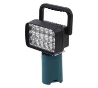 Durashmall 18 Bead LED Work Light Spotlight Lámpara de mano para BL1013 10.8V 12V Tipo B Batería para herramientas eléctricas Azul Negro 180x100mm