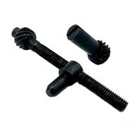 Durashmall 2 juegos de tornillos de ajuste de cadena de motosierra para sierras chinas de 45 cc, 52 cc, 58 cc, 4500, 5200 y 5800, tensor de metal, 57 mm de longitud, pieza de repuesto negra para una