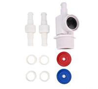 Durashmall 9-100-9001 Conector D20 Manguera Giratoria D15 Tuerca de manguera para Polaris 280 180 380 480 PRO 3900 Sport para TankTrax para Aspirador-Sweep Kit de repuesto para limpiador de piscina