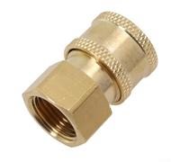Durashmall Acoplador de conector de liberación rápida de 1 4 pulgadas para manguera de lavadora de alta presión, herramientas de jardín para M14, M22, G1, 4 roscas, adaptador de latón inoxidable para