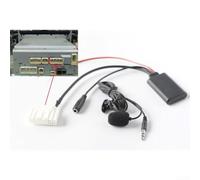 Durashmall Adaptador de audio AUX para coche para Toyota 2009 en adelante con conector de 28 pines reproductor de música inalámbrico y micrófono incorporado