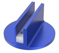 Durashmall Adaptador de soldadura de aleación de aluminio CNC con fuerte sujeción magnética y forro de nailon para protección de elevación de vehículos, naranja, rojo, azul, 7 cm x 7 cm x 3,4 cm, 140