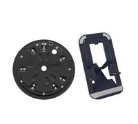 Durashmall Aleación de aluminio Teoría de la música Rueda Escala de guitarra Círculo de quintos Herramienta de aprendizaje de acordes para principiantes y músicos Portátil 11x11x3cm Negro (negro)