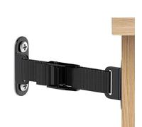 Durashmall Anclajes de muebles antivuelco, anclaje de pared ajustable para seguridad infantil, correas resistentes para asegurar estanterías, aparadores, armarios, mecanismo de liberación rápida para