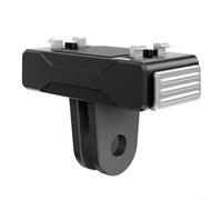 Durashmall Base adaptadora de liberación rápida, para Insta360 Pro y X5, soporte de montaje de cámara de aleación de aluminio con desmontaje rápido magnético, accesorio negro compacto, para fotografía