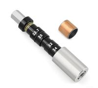 Durashmall Bici Amortiguador trasero Bushing Eliminación Herramienta de instalación Aleación de aluminio Acero inoxidable con adaptadores de doble tamaño 12Mm 127Mm Instalación Ventana (Plata)