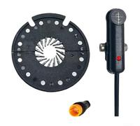 Durashmall Bicicleta eléctrica DH12L Pedal Assist Sensor 12 Imán Doble Hall PAS Sensor Impermeable Liberación Rápida para E-Bike Instalación Lado Izquierdo con Cable de 80cm (DH12L)