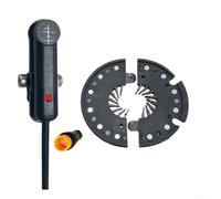 Durashmall Bicicleta eléctrica DH12L Pedal Assist Sensor 12 Imán Doble Hall PAS Sensor Impermeable Liberación Rápida para E-Bike Instalación Lado Izquierdo con Cable de 80cm (DH12R)