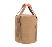 Durashmall Bolsa de almacenamiento de estufa de camping de poliéster 900D con asas dobles y bolsillo de malla para estufas de calefacción portátiles, utensilios de cocina y accesorios de 9.1 x 9.1 x
