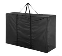 Durashmall Bolsa de almacenamiento grande para cojines de jardín, impermeable, 420D, Oxford, funda para muebles de patio con cremallera para uso en interiores y exteriores, fácil de limpiar, protector