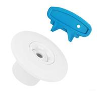 Durashmall Boquilla de chorro de masaje giratoria de 360 grados de 2 pulgadas, accesorio de spa de rosca macho de plástico con herramienta de extracción para piscina y centro de spa, fácil de instalar