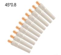 Durashmall Boquilla de gas tipo manga de junta de soldadura 200 A 350 A 500 A cobre ignífugo longitud 45 mm apertura 08 10 12 mm para equipos de soldadura por puntos, accesorios de alimentación de