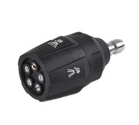 Durashmall Boquilla de lavado a presión ajustable 5 en 1 para limpiadores de 2320 PSI con conector rápido de 1/4 pulgadas 0 15 25 40 cabezal de pulverización giratorio de 65 grados para la mayoría de
