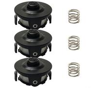 Durashmall Cabezal de recortadora de repuesto con resorte para DUR181Z DUR141 DUR180Z BUR181 BUR141 Tap And Go 195858-1 196146-9 Bump Feed Spool Cover Compression Spring Nylon Line 1.6m (3pc)