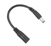 Durashmall Cable adaptador DC2.1 a DC2.5, conector de aviación con tamaños grandes y pequeños, para dispositivos huecos, cabezal de carga flexible de PVC (F)