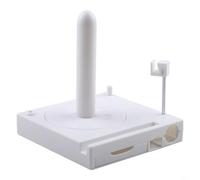 Durashmall Caja de almacenamiento de bobina de hilo multifuncional con cajón extraíble, antena de hilo y panel lateral magnético para agujas de tejer, ganchos de ganchillo, tijeras y accesorios de