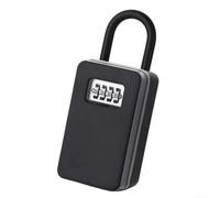 Durashmall Caja de seguridad combinada resistente a la intemperie con construcción de aleación de aluminio e instalación sin perforaciones para un almacenamiento seguro al aire libre en la entrada del